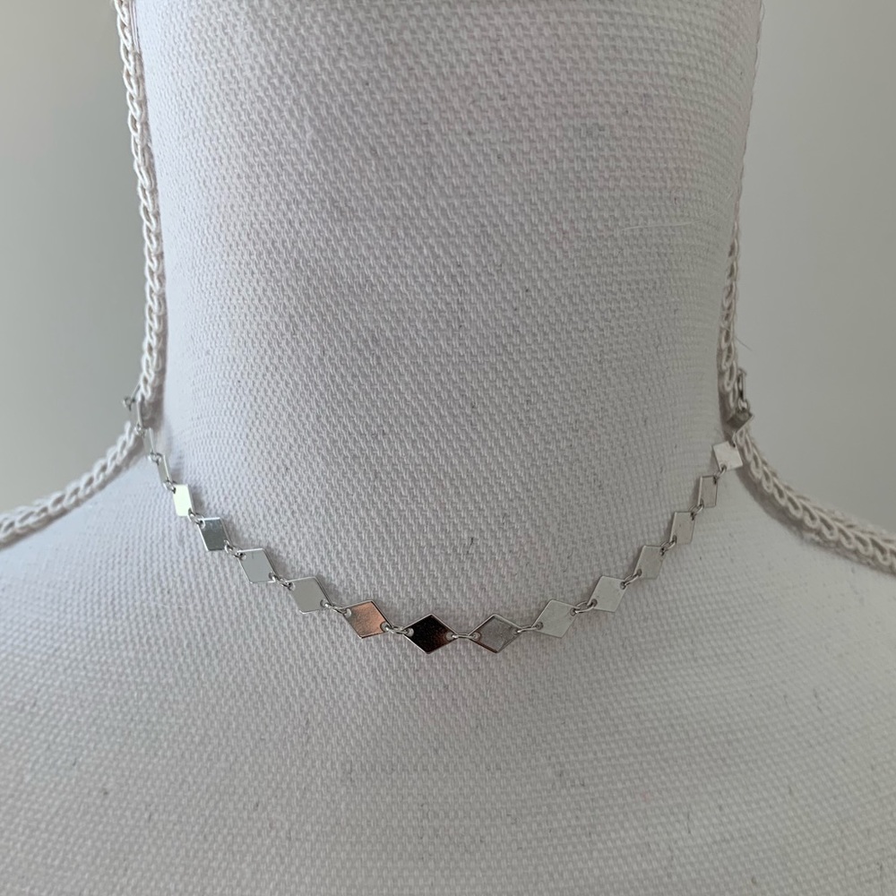 🆕 ERIN FADER SILVER CHOKER NECKLACE